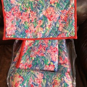 Lily Pulitzer Fan Sea Pants Full/Queen Comforter